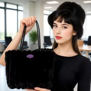 Cosette Plush Tote and Hat Set