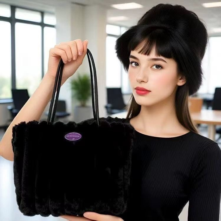 Cosette Plush Tote and Hat Set