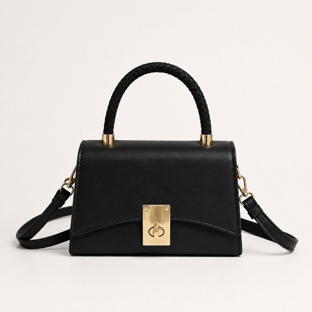 Aria Braided-Handle Handbag