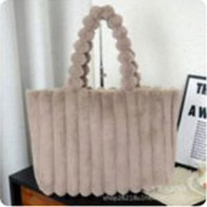 Veloura Ribbed Plush Tote