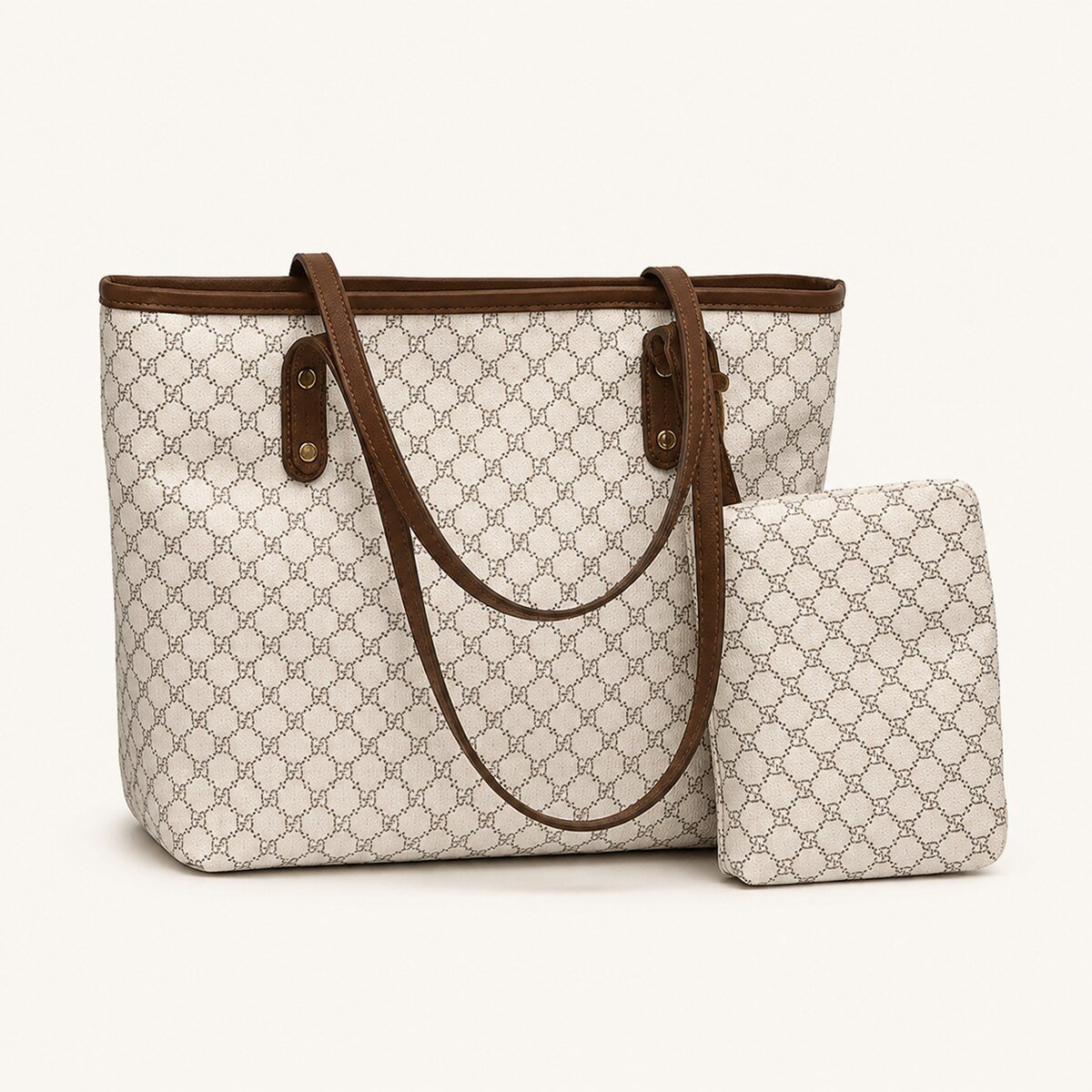 Monogram Classic Tote & Pouch Set - Image 2