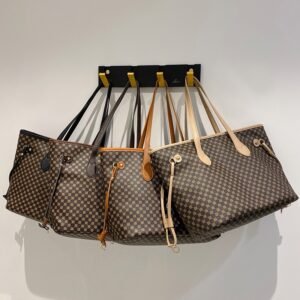 Checkered Side Tie Tote Bag
