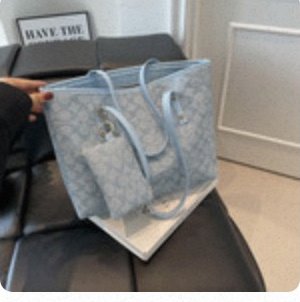 Patterned Everyday Shoulder Tote Bag